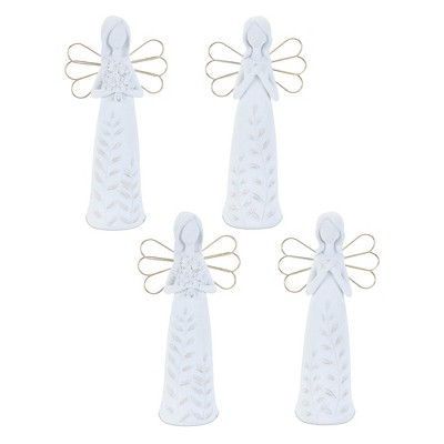 Etched Angel Figurine (Set of 4)