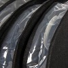 Household Essentials Set of 4 Hanging Garment Shoulder Dust Covers for Closet Black: Dress Shoulder Covers, Closet Protectors - 3 of 3