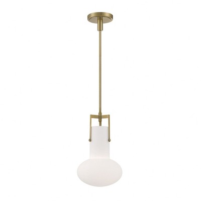 Norwell Lighting Izel 1 - Light Pendant in  Antique Brass