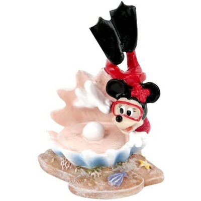 rook Retoucheren Ontwikkelen Penn-plax Mickey Mouse Minnie Diving For Pearl Aquarium Ornament Décor :  Target