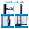 2.0 Cu. Ft. Commercial Display Refrigerator – Countertop Pastry Case with LED Lighting, Air-Cooling, Rear Sliding Door for Cafes and Bakeries, Black - 3 of 4