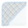 Hudson Baby Infant Boy Cotton Rich Hooded Towels, Blue Charcoal Elephant, One Size - 2 of 4