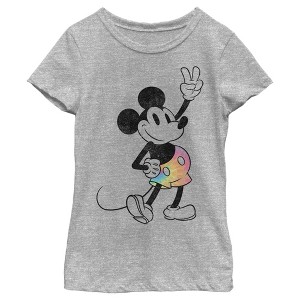 Girl's Disney Tie-Dye Mickey T-Shirt - 1 of 4