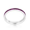 Slickblue Stunning Petite Eternity Band with Crystals - Rhodium Plated Stackable Ring in Multiple Colors & Sizes Options - 2 of 3