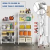 SUGIFT 5-Tier Foldable Storage Shelves with Wheels for Garage Kitchen - 4 of 4