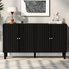NicBex 58.1 Inch Sideboard Cabinet Modern Minimalist 4 Doors Buffet Cabinet Kitchen Coffee Bar Cabinet - 2 of 4