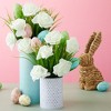 Juvale 100 Pack Ivory Artificial Flowers, Bulk Stemless Fake Foam Roses for Wedding, Decorations, Bouquets, 3 in - 3 of 4