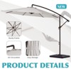 Hyleory Beeram 10FT Round Cantilever Umbrella with Counterweight - 2 of 4