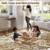 Acekool Washable Area Rug, Soft Modern Abstract Marble Pattern, Non-Slip Rug for Living Room, Kitchen, Game Room, High Traffic Floors - 3 of 4
