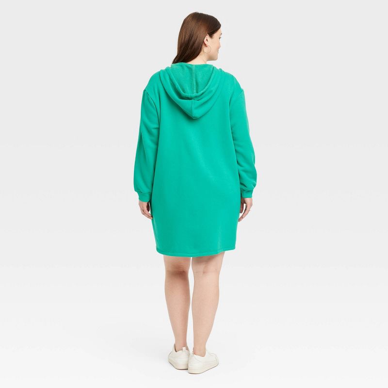 Women's Long Sleeve Mini Fleece Tunic Dress - Universal Thread™, 3 of 7