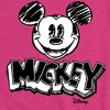 Girls' - Disney - Mickey Mouse Sketched Fitted Short Sleeve Graphic T-Shirt - 2 of 4