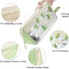 Fmeida Clear Aesthetic Pencil Case Pouch for Girls Cute Kawaii Mark Pen Case Organizer Large Capacity for Kids Teen College Students Adults - 4 of 4