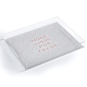 Orara Studio More Amor Quote Rose Gold Acrylic Tray - Deny Designs - 1 of 4