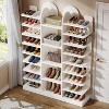 Tribesigns 13-Tier Shoe Rack, Freestanding Tall Entryway Shoe Storage Organizer with Open Shelves for Entryway, Living Room, White - 4 of 4