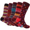 Mio Marino Men's Groovy Designer Dress Socks 5 Pack - 2 of 4