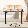 Sweetcrispy 63 Inches Electric Standing Desk with Memory Preset and T - Shaped Metal Bracket - Ergonomic Height Adjustable Desk for Home Office - 2 of 4