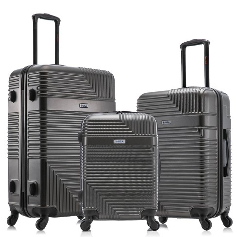 Inusa Ally Lightweight Hardside Spinner Luggage, 28 - Black