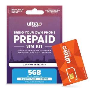 Ultra Mobile 3-Month 5GB/mo SIM Kit - 1 of 4