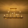 LamQee Gold Chandelier 10 -Light Brushed Gold Farmhouse For Use in Bedrooms, Dining Rooms, Foyers, Kitchens, Living Rooms Chandelier - 3 of 4