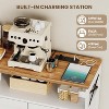Sideboard Buffet Storage Cabinet, Farmhouse 47 inch Wood Coffee Bar Large Cupboard Pantry Cabinet with Drawers for Living Dining Room - 3 of 4