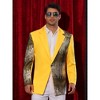 Lars Amadeus Men's Color Block Notched Lapel Party Sequin Blazers - 2 of 4