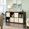 Stow Away 8 Cube Organizer Smoked Oak - Sauder: Modern Adjustable Cubbyhole Storage with Fabric Bins - 4 of 4