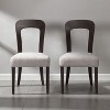 CAVINAS Polyester Living Room Chairs Set of 2,Dining Chairs with Rubber Wood Legs for Dining Room,Kitchen - 2 of 4