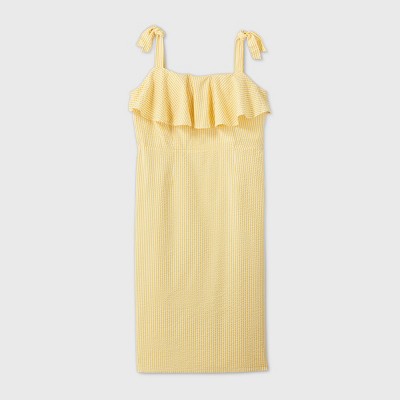 women's plus size seersucker dress