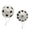 Kurt Adler 80MM Glass Black, White and Gold Checkered Ball Ornaments, 6-Piece Box - 3 of 4