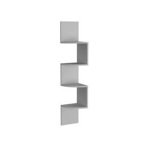 SEVOBAL Utility Storage Shelves Corner Shelf with Multiple Shelves for Living Room Bedroom or Office, White, 9.8"*9.8"*51.5" - 1 of 4