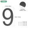 Unique Bargains 304 Stainless Steel Durable Waterproof House Numbers 1 Pc - 3 of 4