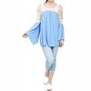 Women's Lace Keyhole Sleeve Top - KORI - 3 of 3