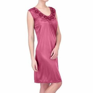 Ezi Satin Nightgowns for Women - Soft & Breathable Knee-Length Night Gowns - 1 of 1