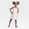 Toddler Girls' Eyelet Embroidered Tank Dress - Cat & Jack™ White - 3 of 3