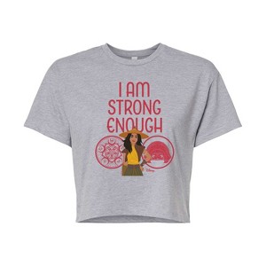 Women's - Disney Princess - I Am Strong Enough Cropped Graphic T-Shirt - 1 of 4