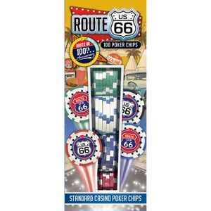 MasterPieces Casino Style 100 Piece Poker Chip Set - Route 66 - 1 of 4