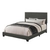 NicBex Twin/Full/Queen Upholstered Platform Bed Frame with Nailhead Trim Headboard,Solid Wood Panel Platform Bed,Box Spring Required,Easy Assembly - 3 of 4