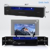 VYNXARIA TV Console with Storage Cabinets and Remote APP Control Long LED Stand Full RGB Color Selection 31 Modes Changing Lights for 80" TV Black - 4 of 4