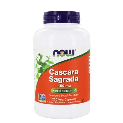 NOW Foods Cascara Sagrada 450 mg.  -  250 Count