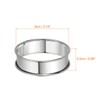 Unique Bargains Stainless Steel Double Rolled Nonstick Durable Cake Rings - 2 of 4