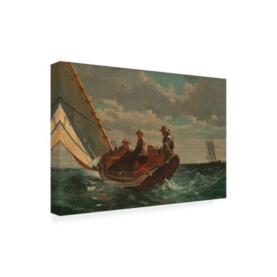 Trademark Fine Art -Winslow Homer 'Breezing Up (A Fair Wind) 1873-76' Canvas Art