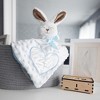Pavilion Gift Company - Somebunny Blue Lovey -  Lovey Blanket Bunny with Teether - Throw Blankets - 2 of 4