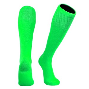 MK Socks USA Soccer Baseball Football League Tube Socks, Neon Green - 1 of 3