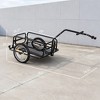 Foldable Bike Cargo Trailer Cart with Hitch, 88 lbs. Capacity - 3 of 4