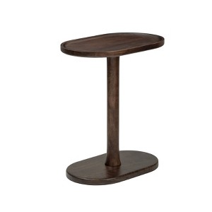 MH London Crawford 22" C Shape Solid Wood End Table - 1 of 4