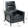 NicBex Leather Accent Chair,Upholstered Living Room Chair with High Backrest,Mid-Century Armchair,Push-Back Accent Chairs for Living Room - 3 of 4