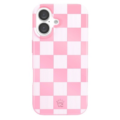 VELVET CAVIAR Apple iPhone 16 MagSafe Case - Pink Pastel Checker