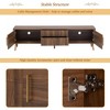 Mid Century TV Stand with 2 Drawers, Media Console Table for TVs up to 80'',Entertainment Center with Storage for Living Room,Bedroom,Home Theatre - 4 of 4