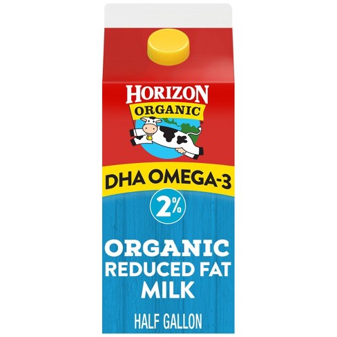 Horizon Organic 2% Reduced Fat DHA Omega-3 Milk - 0.5gal - image 1 of 4