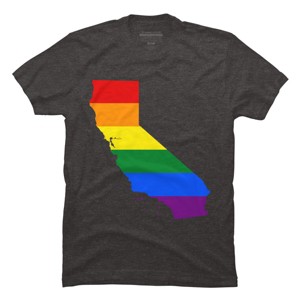 Adult Design By Humans California State Pride Flag By Galvanized T-Shirt - 1 of 2